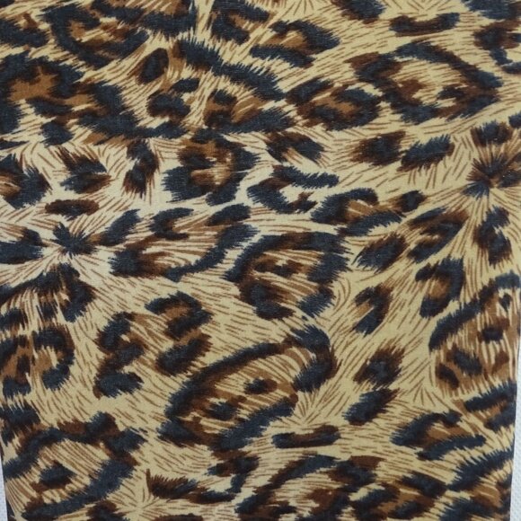 Coco Carmen Leopard Animal Print Leggings Women Size S-M Zipper Pockets Stretch - Picture 8 of 12